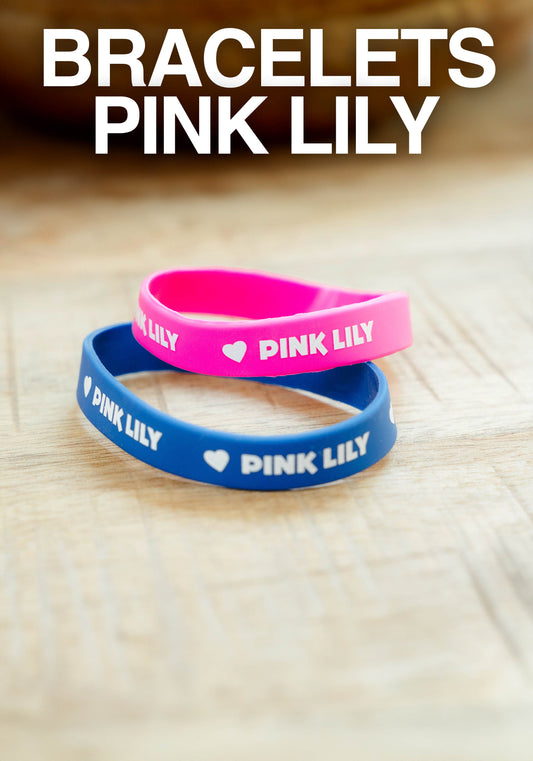 (8) Pink Lily lot de bracelets (1 rose et 1 bleu)